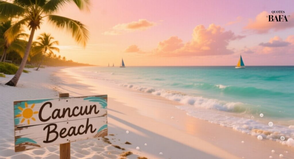 Cancun Beach Captions