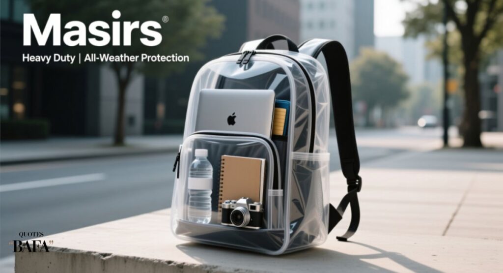 Masirs Heavy Duty Clear Backpack