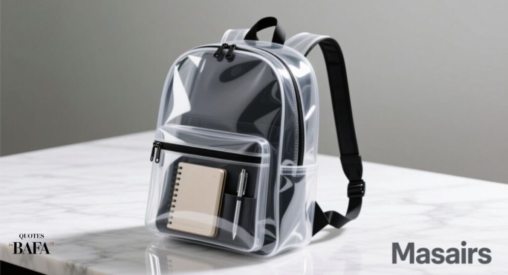 Masirs PVC Clear Backpack