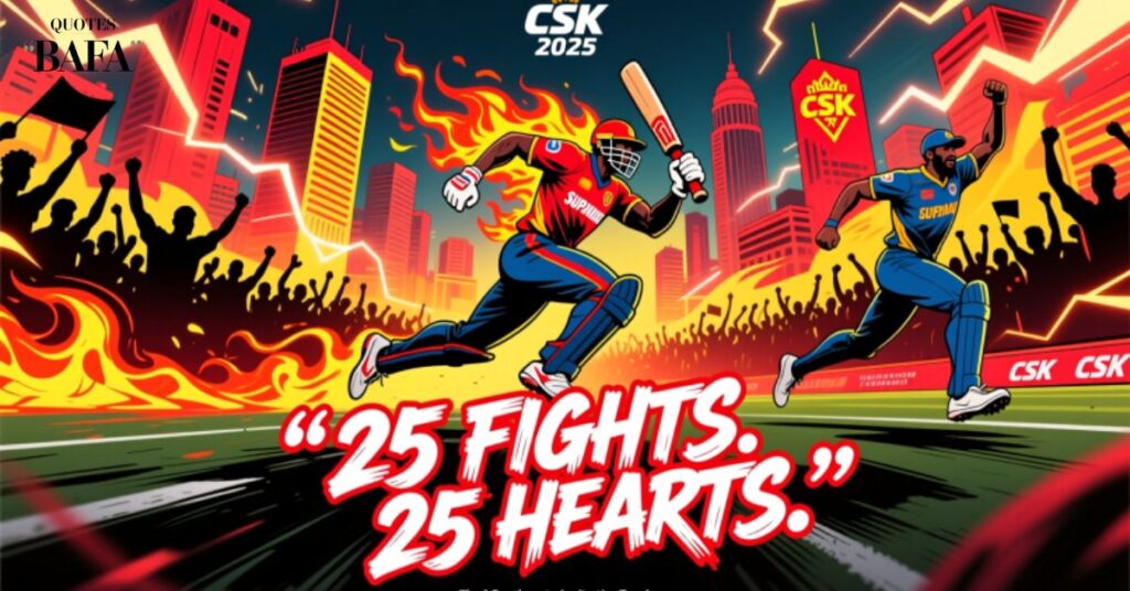 CSK 2025: 25 Final Captions to Ignite the Fan Army
