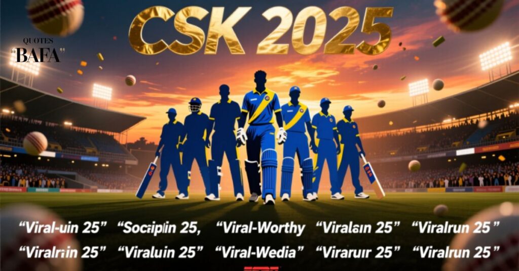 CSK 2025: 25 More Captions to Rule Social Media