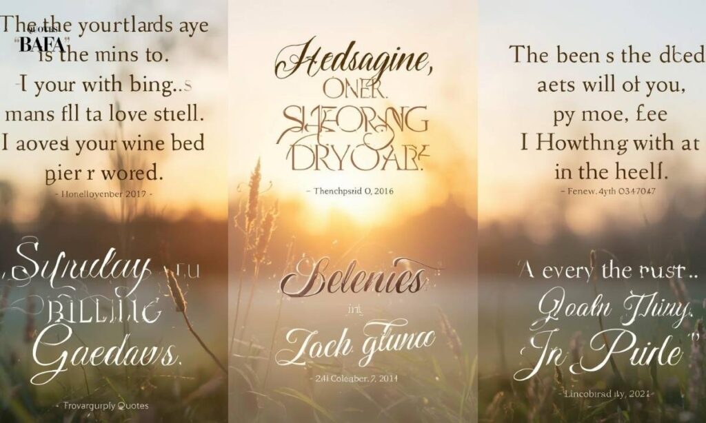 Inspiring Quotes for Sunday