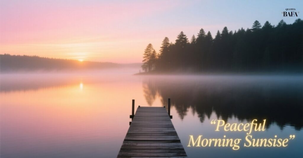 Peaceful Morning Sunrise Quotes