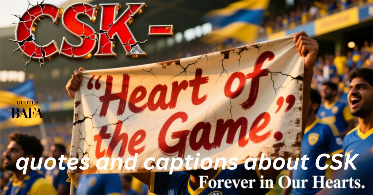 quotes and captions about CSK