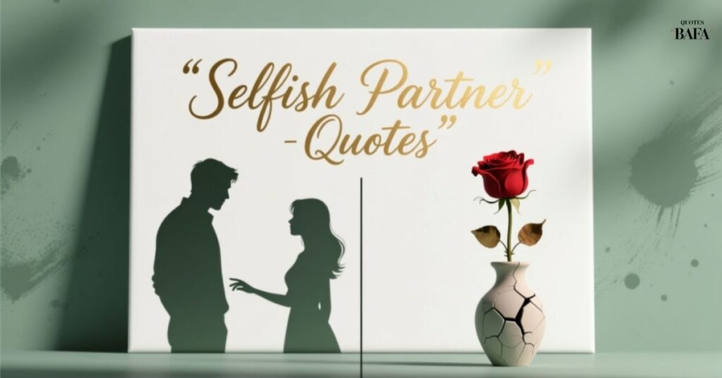 Selfish Partner Quotes