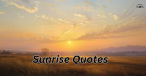 Sunrise Quotes