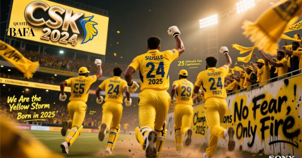 Unstoppable Yellow Brigade: 25 CSK 2025 Captions for the Ultimate Fan